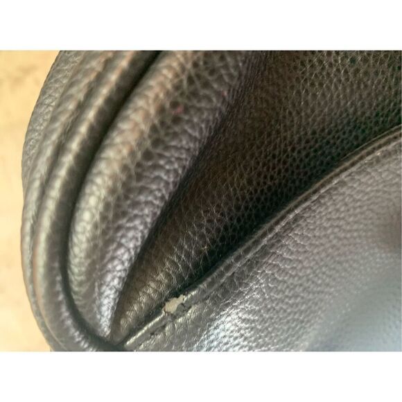 Nanette Lepore Black Pebbled Quarter Chain Crossbody - Picture 6 of 7